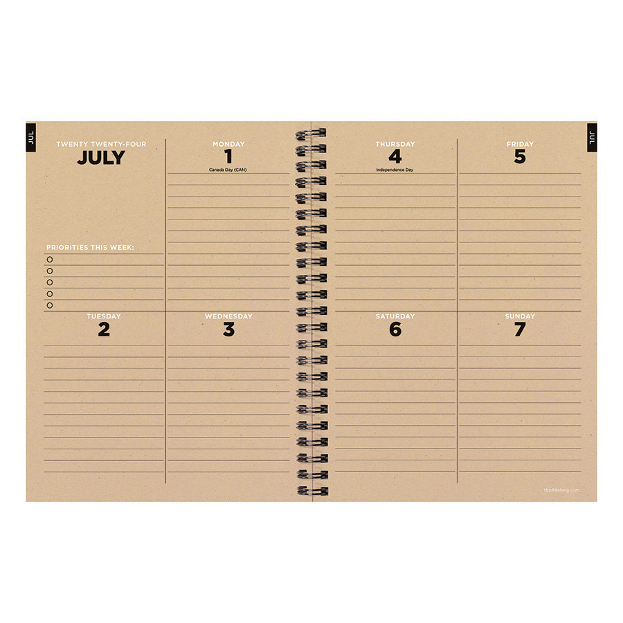 **FINAL SALE** July 2024 - June 2025 Aspen Trees Medium Weekly Monthly Planner