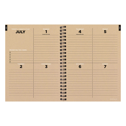 **FINAL SALE** July 2024 - June 2025 Denim Medium Weekly Monthly Planner