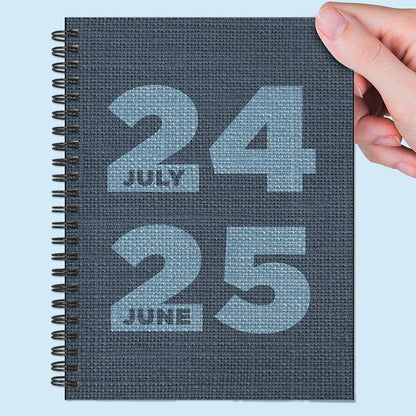 **FINAL SALE** July 2024 - June 2025 Denim Medium Weekly Monthly Planner