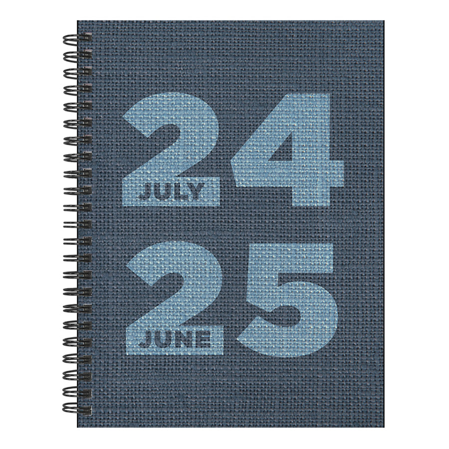 **FINAL SALE** July 2024 - June 2025 Denim Medium Weekly Monthly Planner