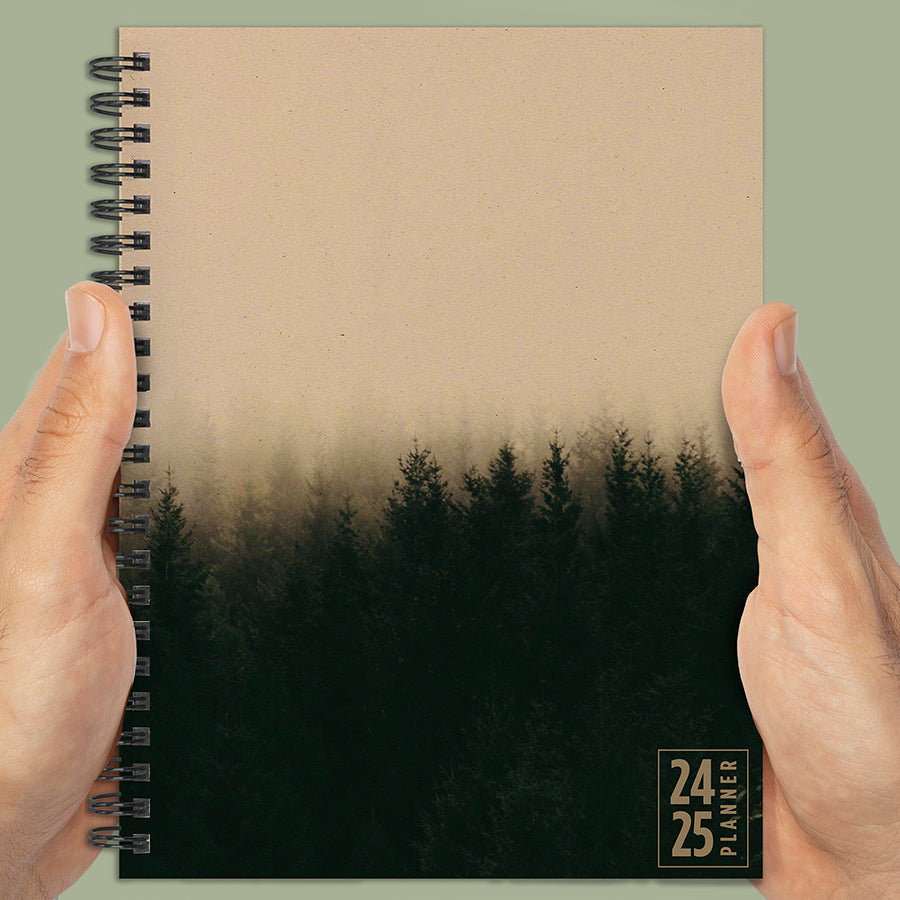 **FINAL SALE** July 2024 - June 2025 Ombre Woods Medium Weekly Monthly Planner