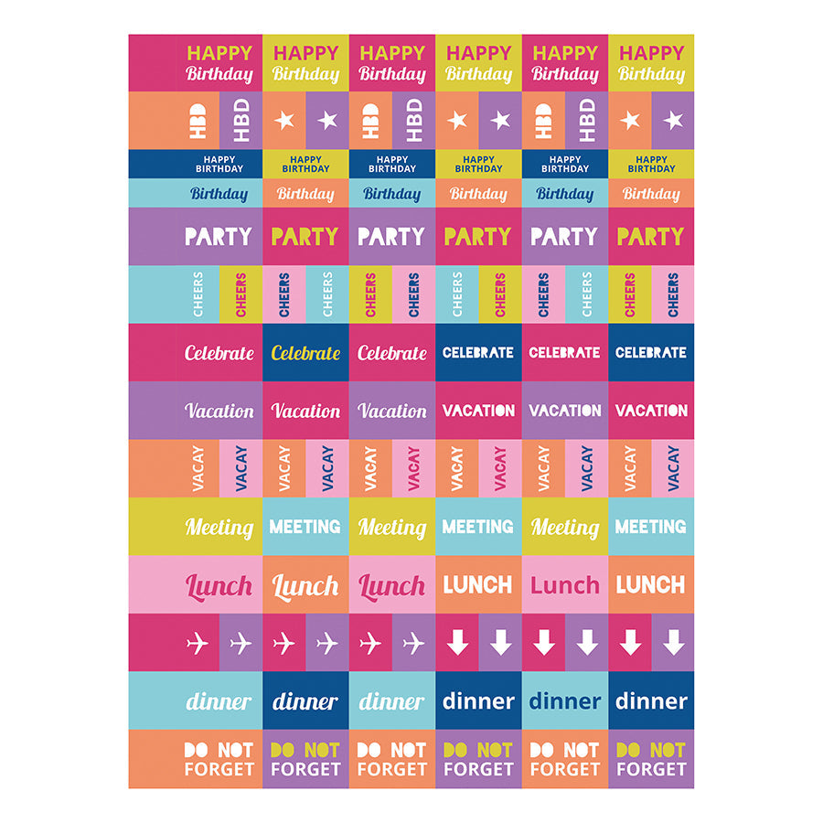 **FINAL SALE** July 2024 - June 2025 Blue Sky Rainbows Medium Weekly Monthly Planner