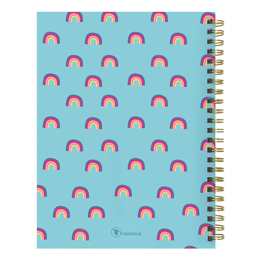 **FINAL SALE** July 2024 - June 2025 Blue Sky Rainbows Medium Weekly Monthly Planner