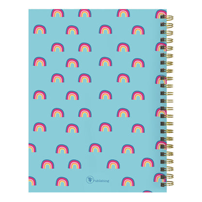 **FINAL SALE** July 2024 - June 2025 Blue Sky Rainbows Medium Weekly Monthly Planner