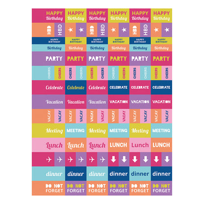 **FINAL SALE** July 2024 - June 2025 Cabana Stripe Medium Weekly Monthly Planner