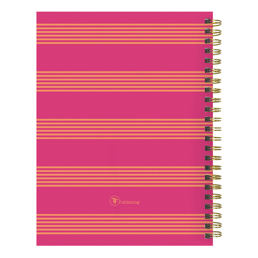 **FINAL SALE** July 2024 - June 2025 Cabana Stripe Medium Weekly Monthly Planner