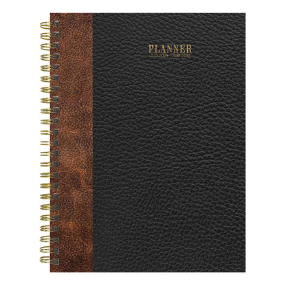 **FINAL SALE** July 2024 - June 2025 Bound Black Medium Weekly Monthly Planner