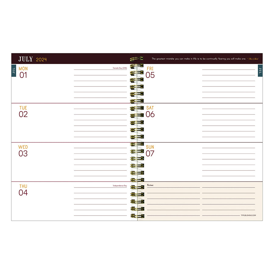 **FINAL SALE** July 2024 - June 2025 Mineral Fleur-de-lis Medium Weekly Monthly Planner