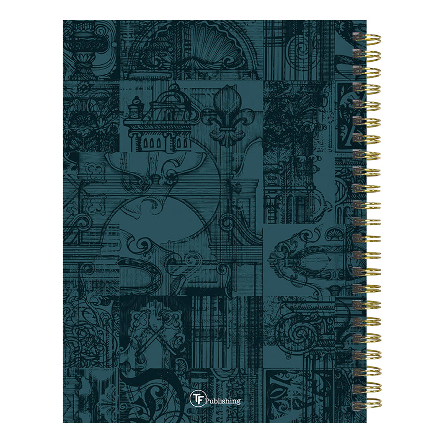 **FINAL SALE** July 2024 - June 2025 Mineral Fleur-de-lis Medium Weekly Monthly Planner