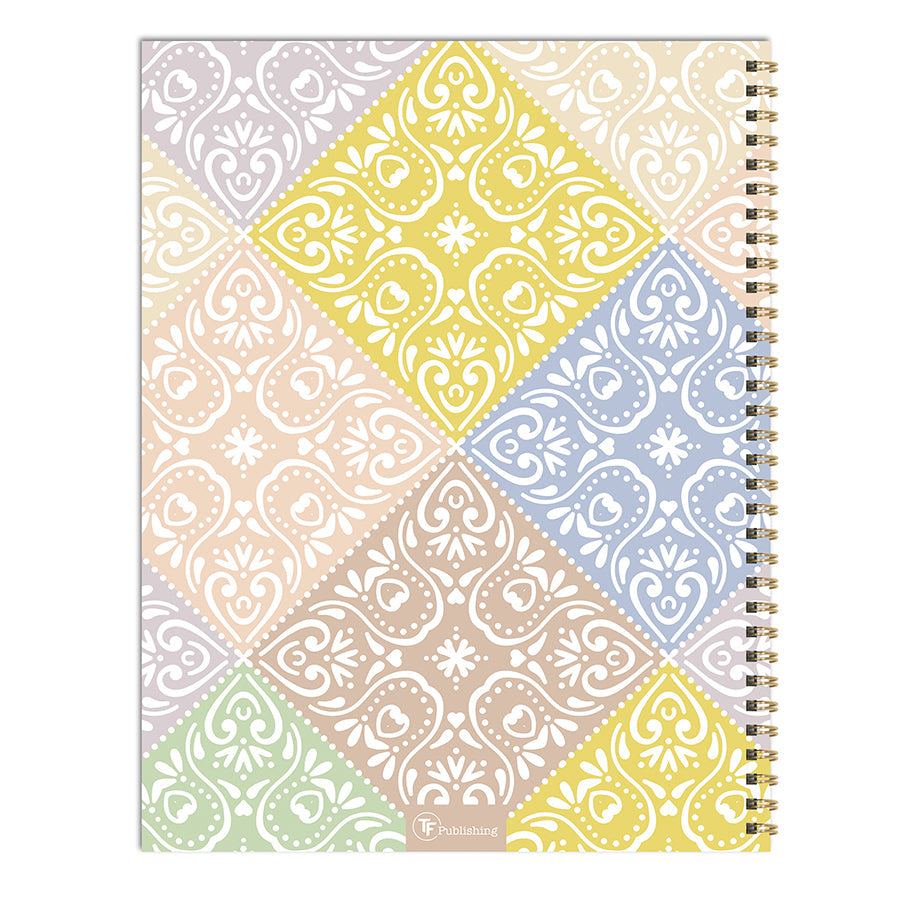 **FINAL SALE** July 2024 - June 2025 Byzantine Tile Large Weekly Monthly Planner