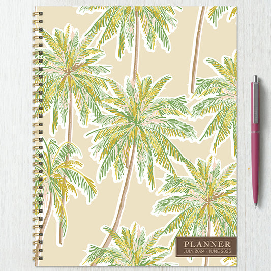 **FINAL SALE** July 2024 - June 2025 Positano Palms Large Weekly Monthly Planner