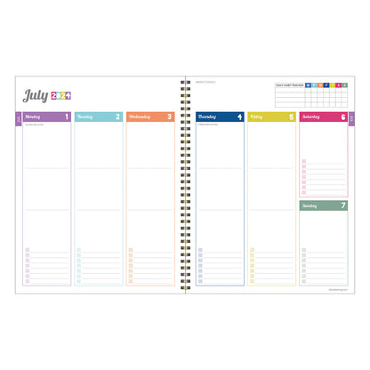 **FINAL SALE** July 2024 - June 2025 Pretty Parrot Large Weekly Monthly Planner