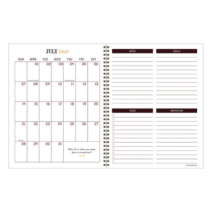 **FINAL SALE** July 2024 - June 2025 English Garden Large Weekly Monthly Planner