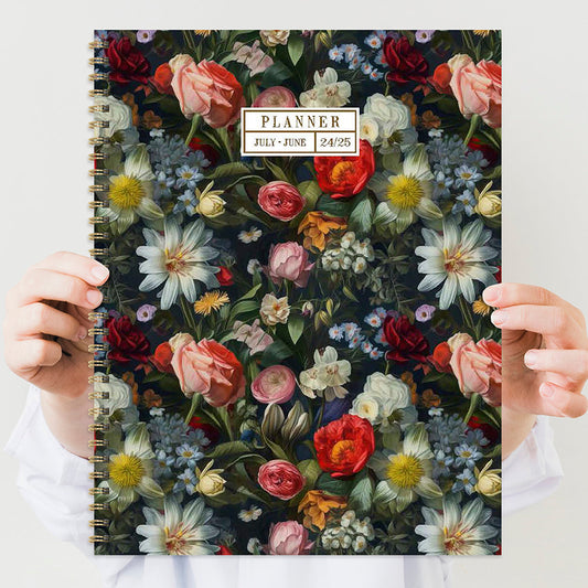 **FINAL SALE** July 2024 - June 2025 English Garden Large Weekly Monthly Planner