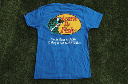 Learn To Fish: Tee (Blue)