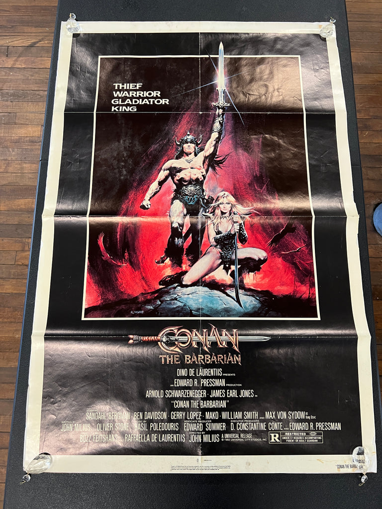 Conan The Barbarian Vintage Original Theater Poster