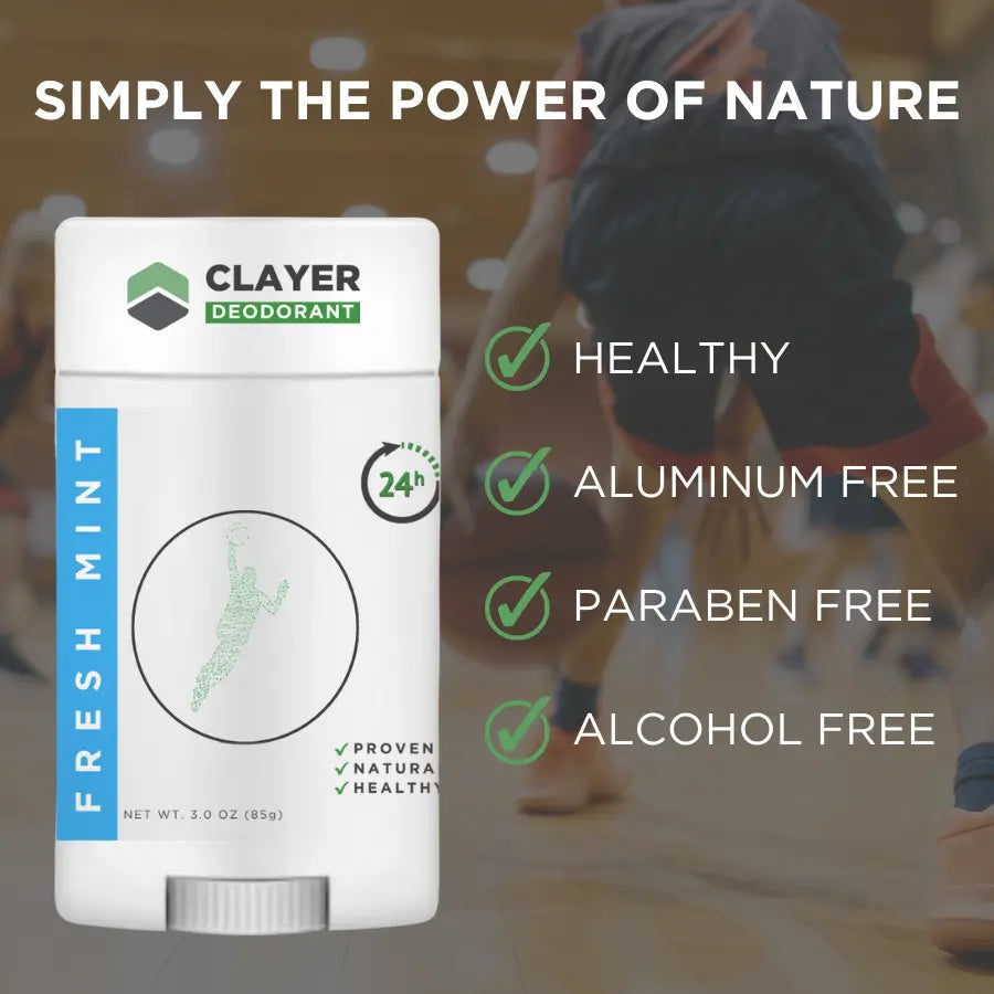 Natural Deodorant - Basketball Players - 2.75 OZ - Aluminum Free