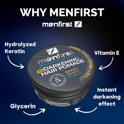 Menfirst -Darkening  Hair Pomade for Men