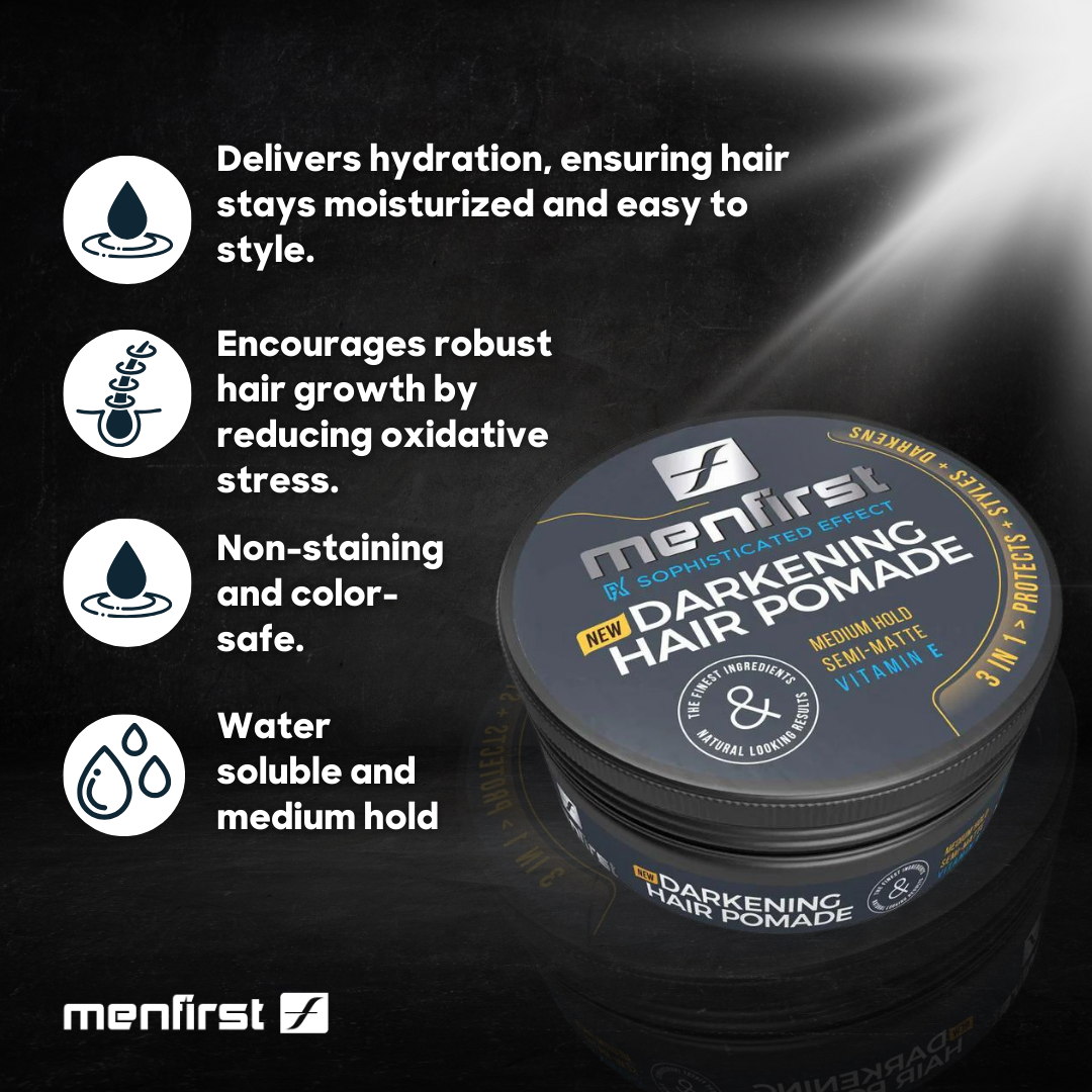 Menfirst -Darkening  Hair Pomade for Men