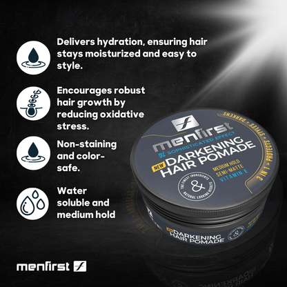 Menfirst -Darkening  Hair Pomade for Men