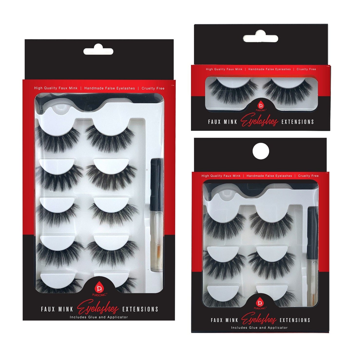 Faux Mink Style False Eyelashes Extensions