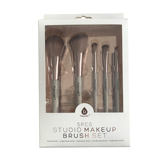 5 Pcs Studio Makeup Brush Set (Rose Gold)