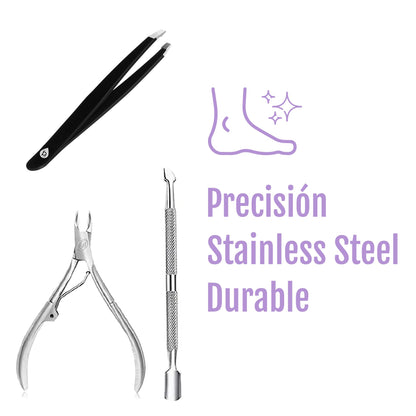 Precision Perfection Bundle: Slant Tip Tweezer + Salon-Grade Nail Care Kit