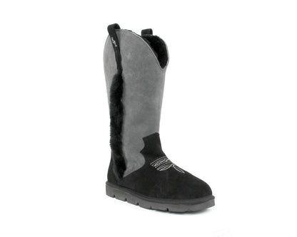 Women's Cowboy Boot - Charcoal