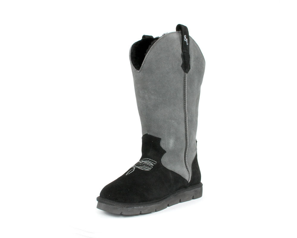 Women's Cowboy Boot - Charcoal