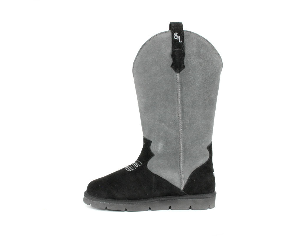 Women's Cowboy Boot - Charcoal