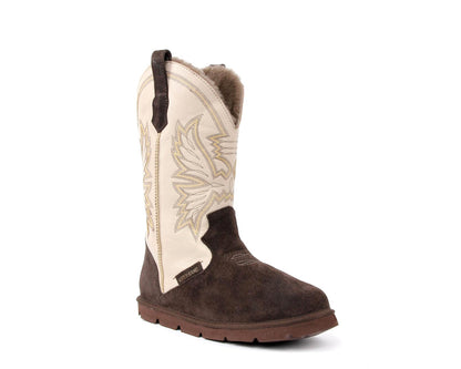 Men's Cowboy Boot - Espresso/Cream