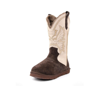 Men's Cowboy Boot - Espresso/Cream