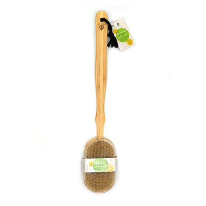 Bath Body Brush With Long Bamboo Handle