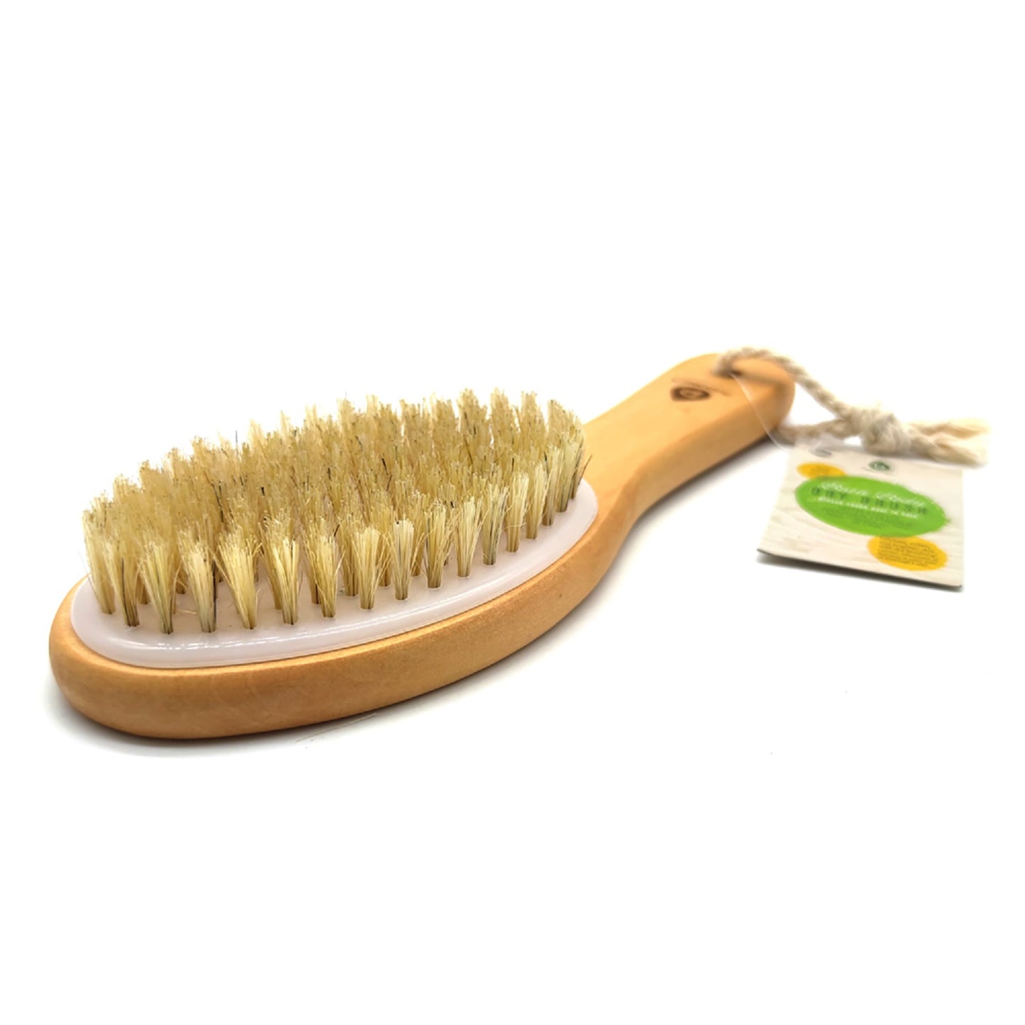 Bath Body Brush With Lotus Wooden Handle