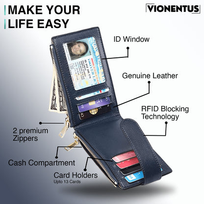 Women's AirTag Wallet : Deluxe Smart VN300