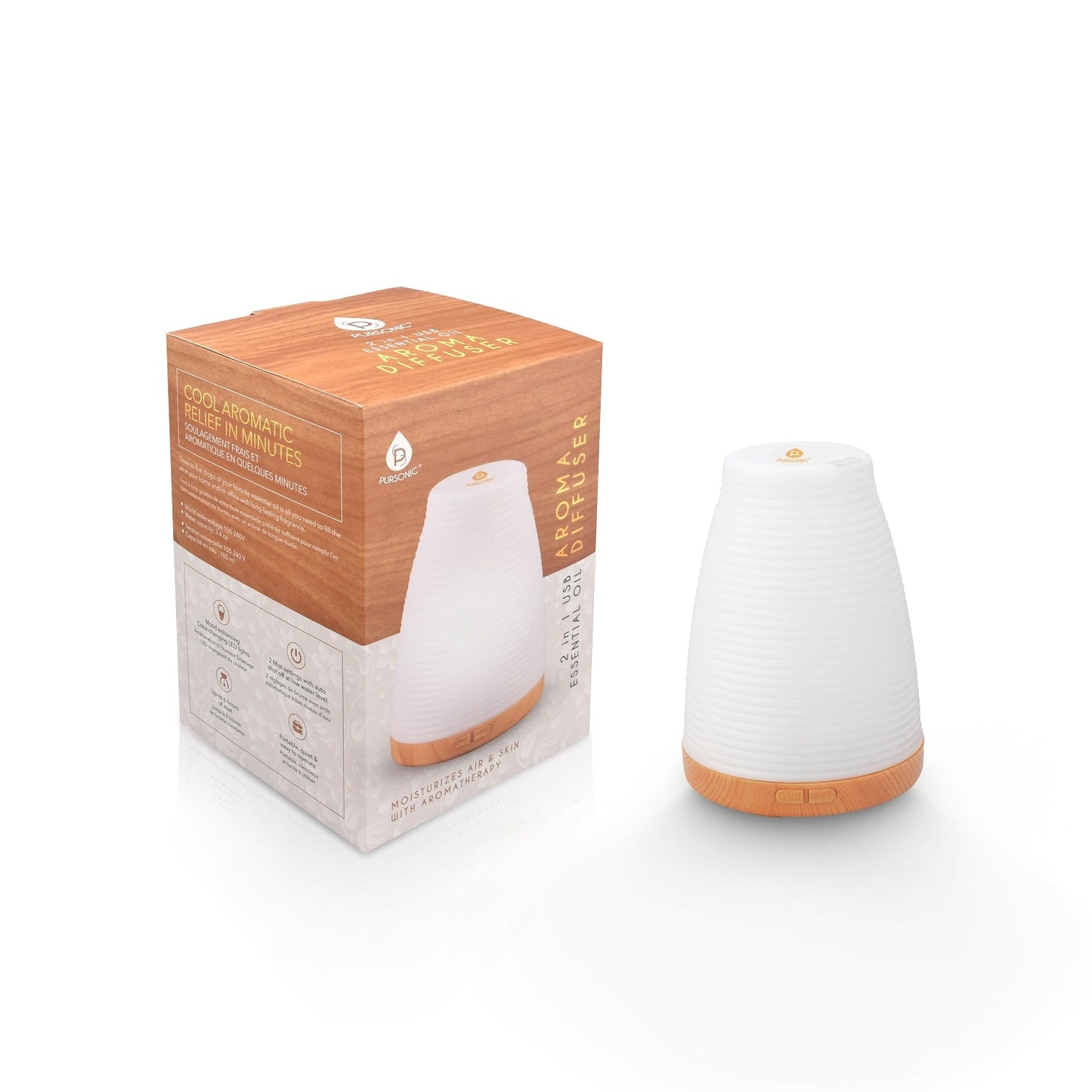 2-in-1 USB Essential oil Aroma Diffuser