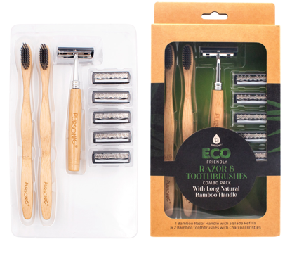 Eco Friendly Razor & Toothbrushes Combo Pack