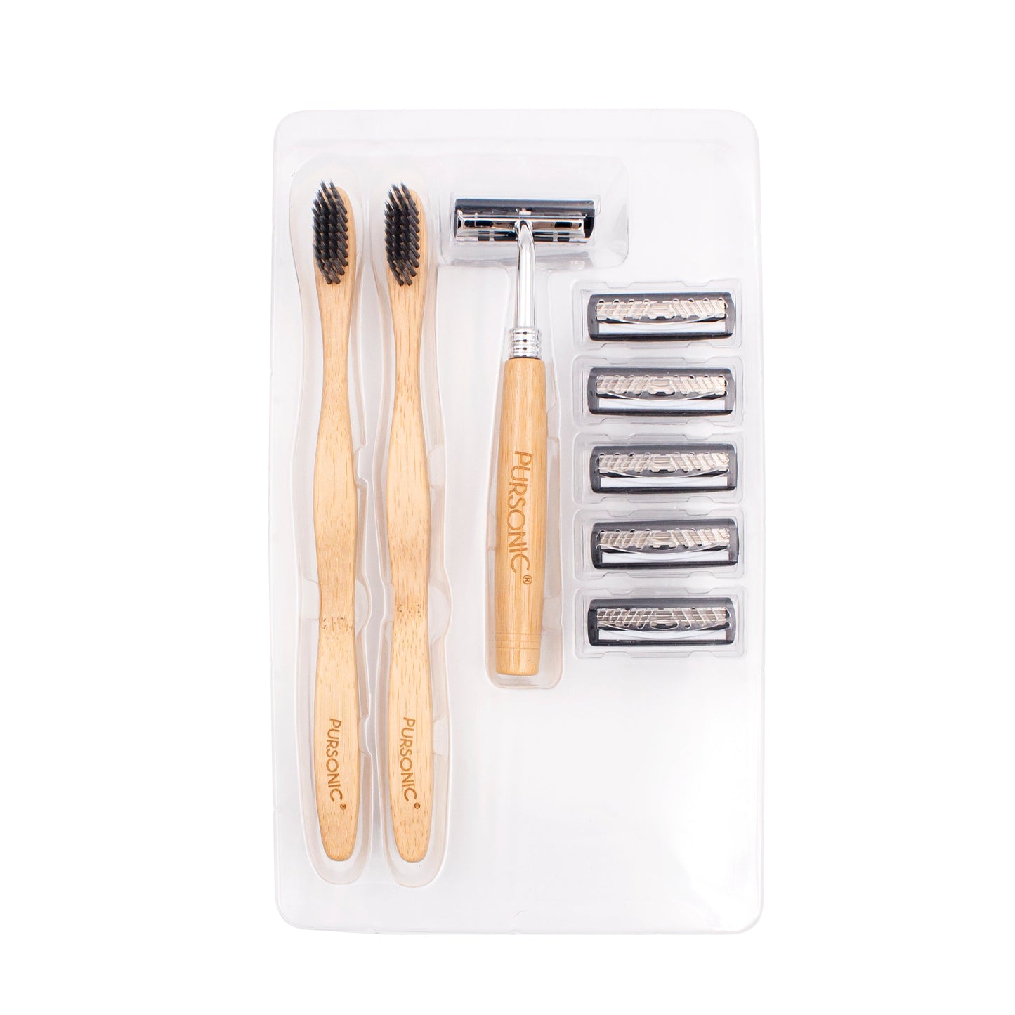 Eco Friendly Razor & Toothbrushes Combo Pack