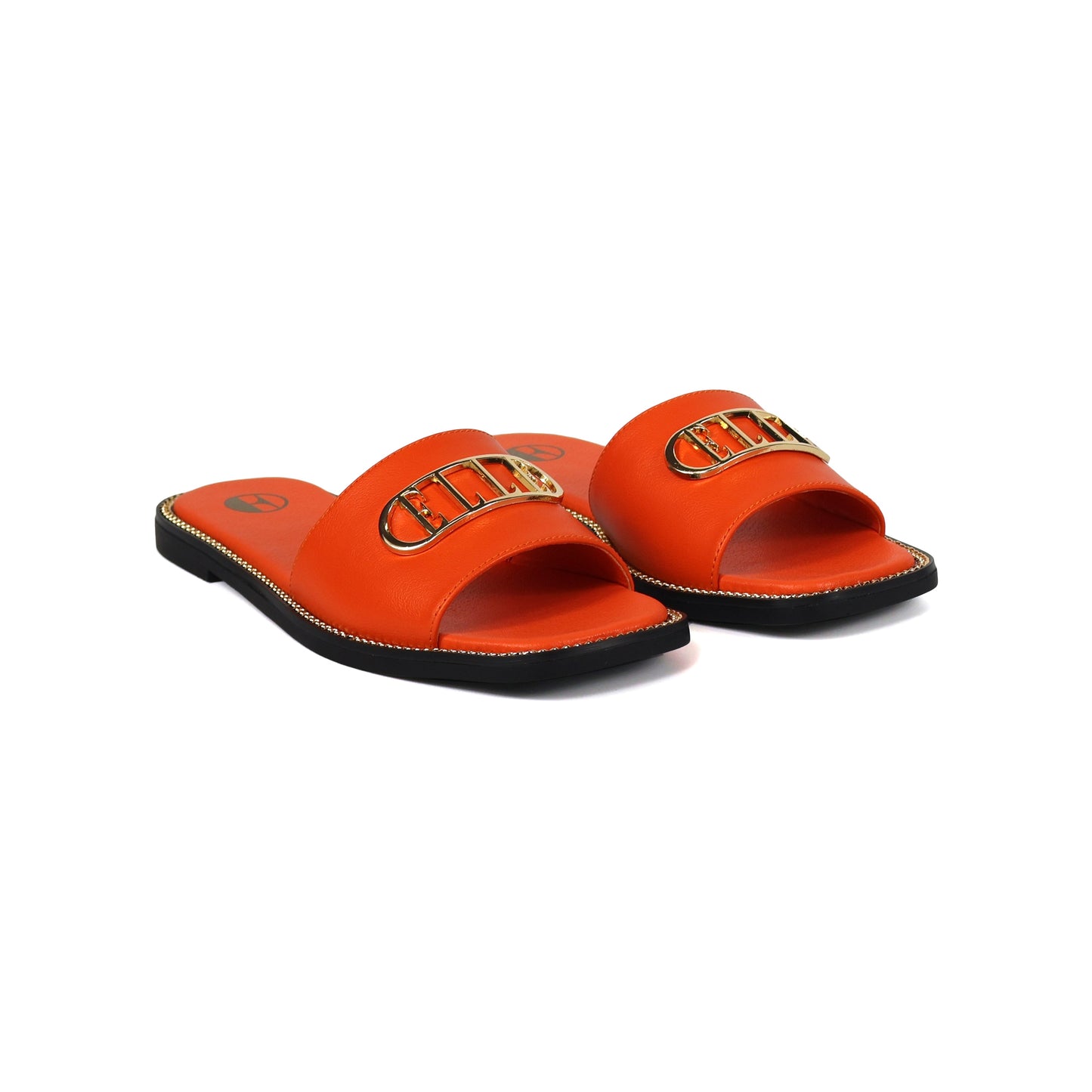 Odeta comfy fit classic ELLE women Sandal in Orange