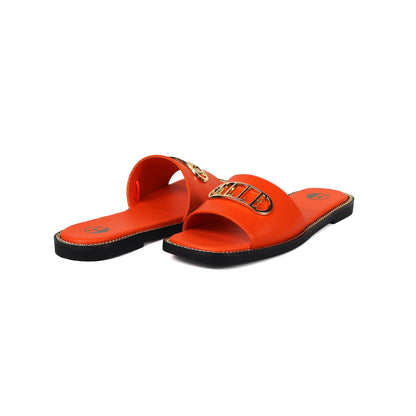 Odeta comfy fit classic ELLE women Sandal in Orange