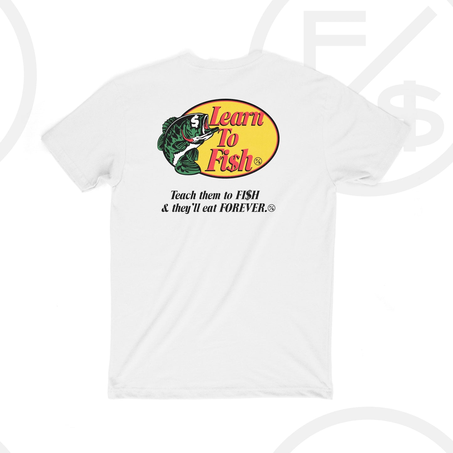 Learn To Fish: Tee (White)