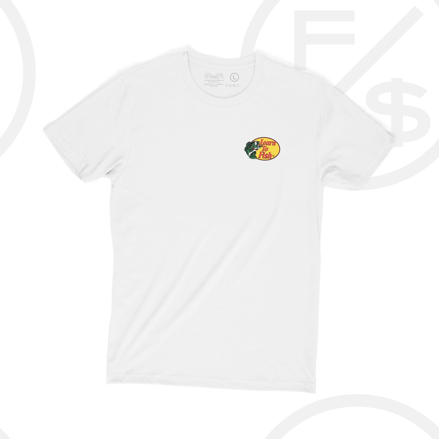 Learn To Fish: Tee (White)