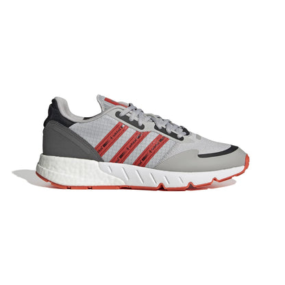 ADIDAS GZ9079 ZX 1K BOOST MN'S (Medium) Grey/Red/White Textile Running Shoes