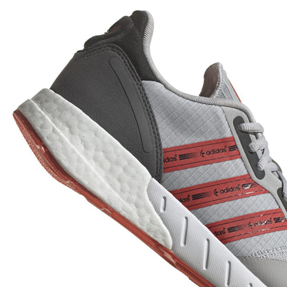 ADIDAS GZ9079 ZX 1K BOOST MN'S (Medium) Grey/Red/White Textile Running Shoes