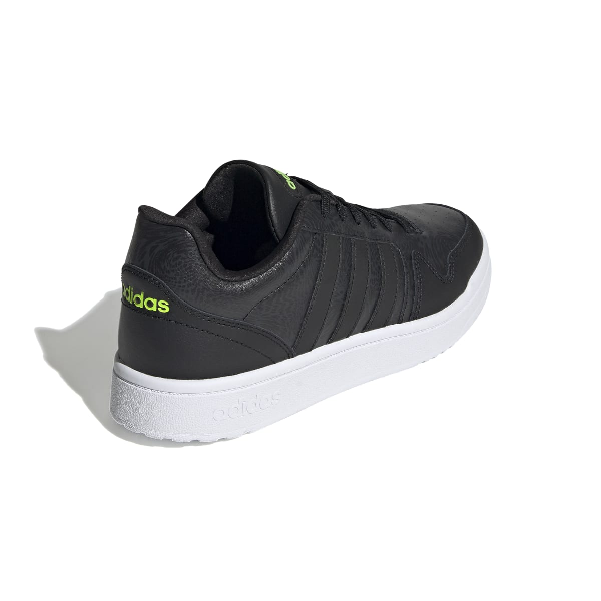 ADIDAS H00463 POSTMOVE MN'S (Medium) Carbon/Black/Green Leather Basketball Shoes