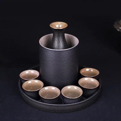 Zen Pour: Minimalist Ceramic Sake Set