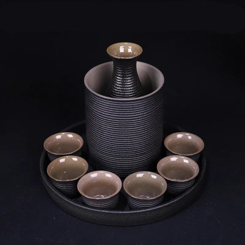 Zen Pour: Minimalist Ceramic Sake Set