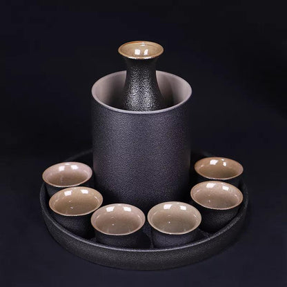 Zen Pour: Minimalist Ceramic Sake Set