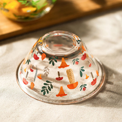 Mushroom Glass Bowl Set