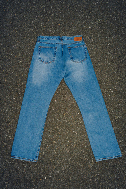 Straight Leg Denim Jeans